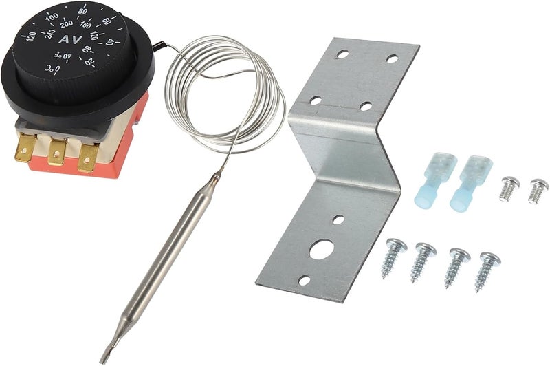 RATCHROLL 12V Electric Radiator Fan Thermostat Controller Kit Liquid Expansion Temperature Control Switch for Car Replacement Car Parts - Image 1